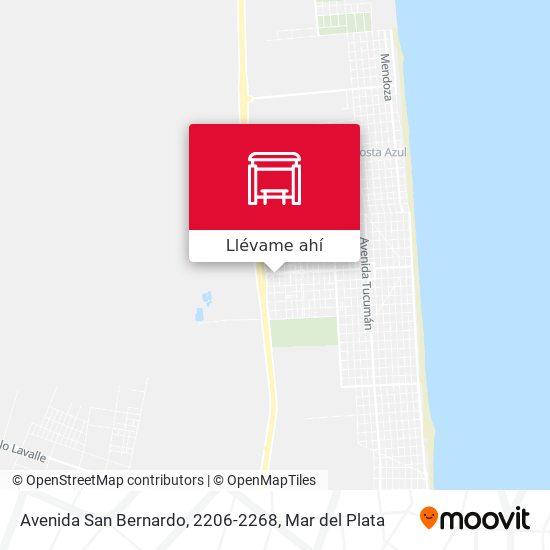 Mapa de Avenida San Bernardo, 2206-2268