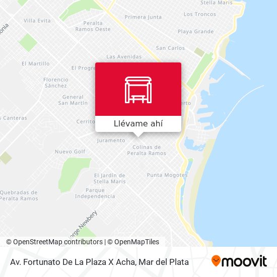 Mapa de Av. Fortunato De La Plaza X Acha