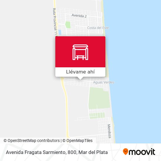 Mapa de Avenida Fragata Sarmiento, 800