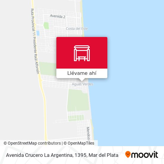 Mapa de Avenida Crucero La Argentina, 1395