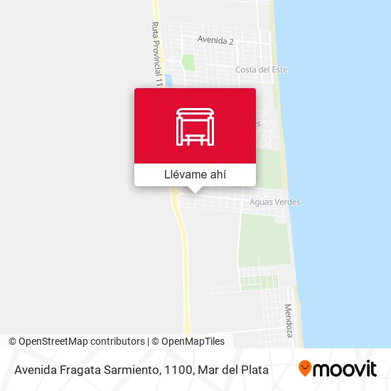 Mapa de Avenida Fragata Sarmiento, 1100