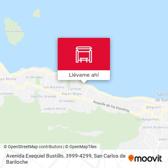 Mapa de Avenida Exequiel Bustillo, 3999-4299