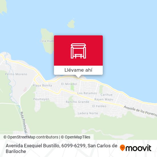 Mapa de Avenida Exequiel Bustillo, 6099-6299
