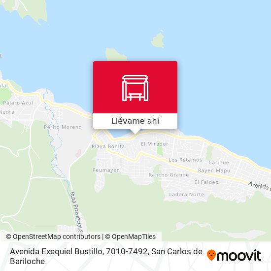 Mapa de Avenida Exequiel Bustillo, 7010-7492