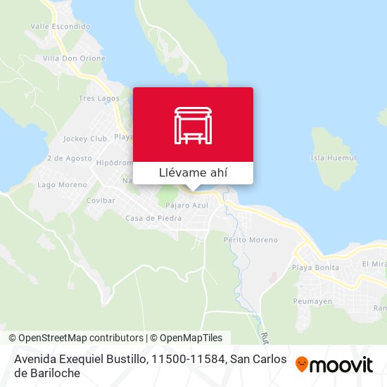 Mapa de Avenida Exequiel Bustillo, 11500-11584