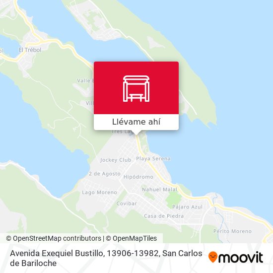 Mapa de Avenida Exequiel Bustillo, 13906-13982
