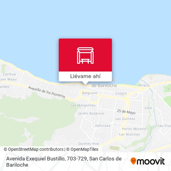 Mapa de Avenida Exequiel Bustillo, 703-729