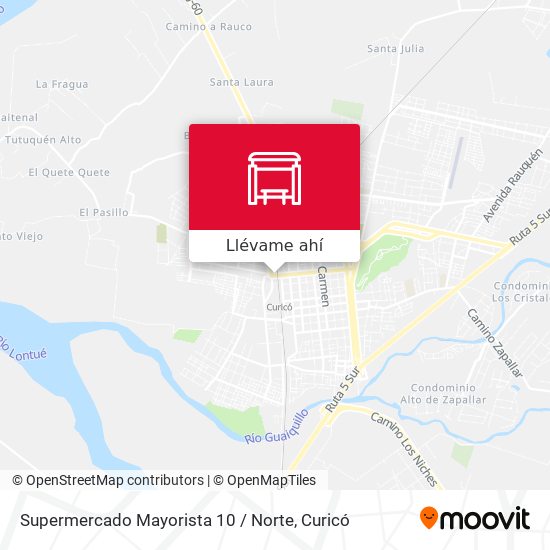 Mapa de Supermercado Mayorista 10 / Norte