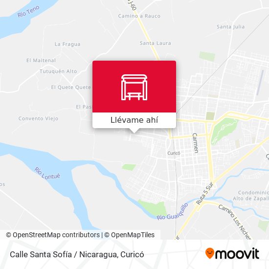 Mapa de Calle Santa Sofía / Nicaragua