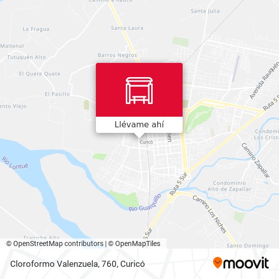 Mapa de Cloroformo Valenzuela, 760