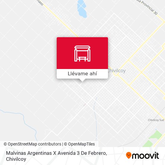 Mapa de Malvinas Argentinas X Avenida 3 De Febrero