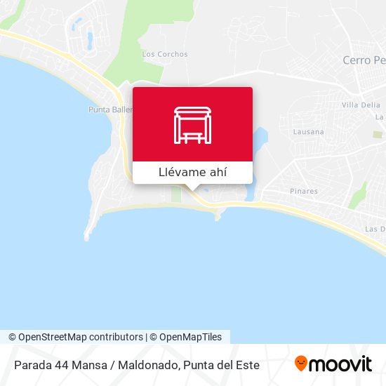 Mapa de Parada 44 Mansa / Maldonado