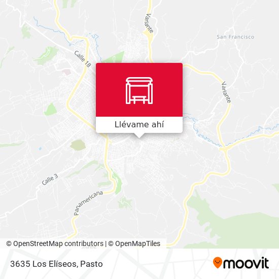 Mapa de 3635 Los Elíseos