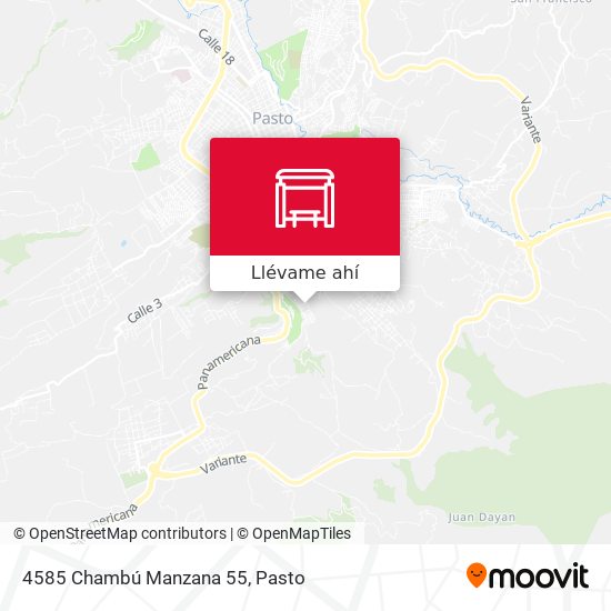 Mapa de 4585 Chambú Manzana 55
