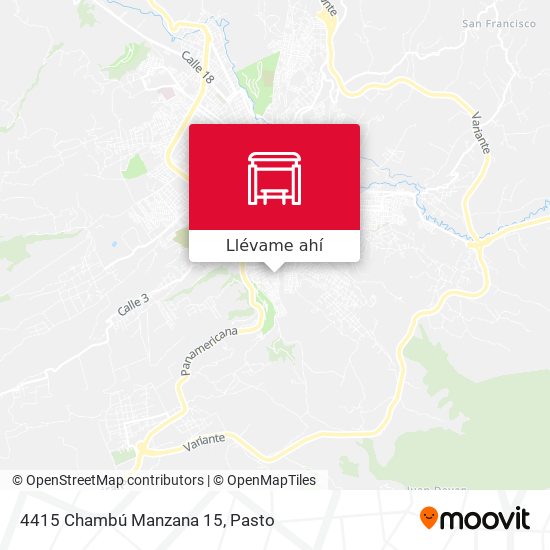 Mapa de 4415 Chambú Manzana 15