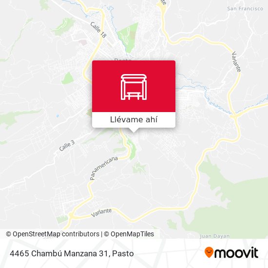 Mapa de 4465 Chambú Manzana 31