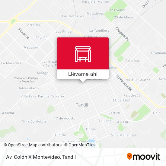 Mapa de Av. Colón X Montevideo