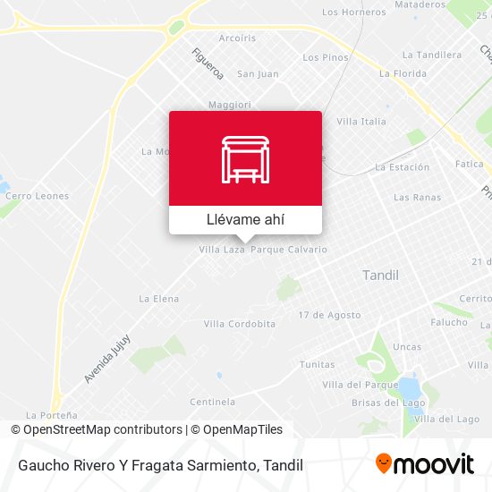 Mapa de Gaucho Rivero Y Fragata Sarmiento