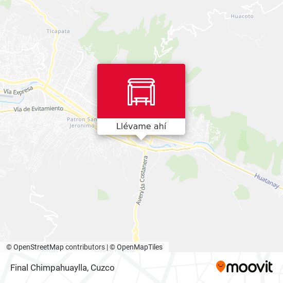 Cómo llegar a Final Chimpahuaylla en San Jeronimo en Autobús?