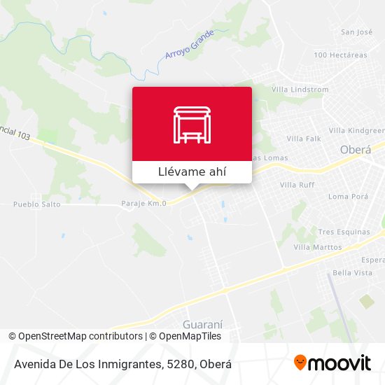 Mapa de Avenida De Los Inmigrantes, 5280