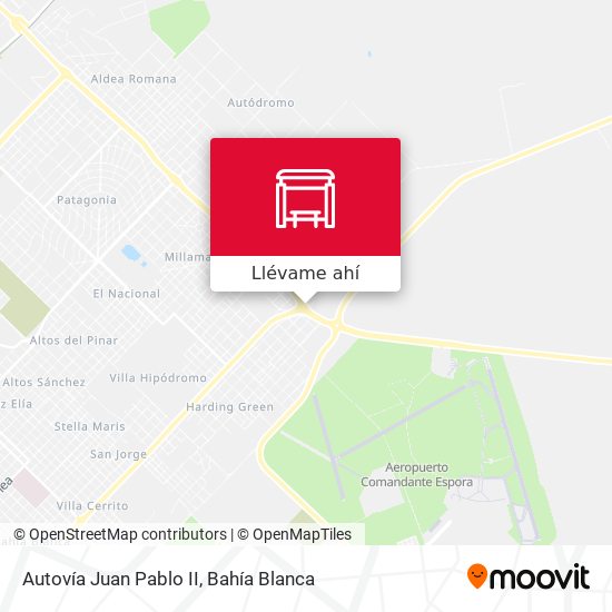 Mapa de Autovía Juan Pablo II