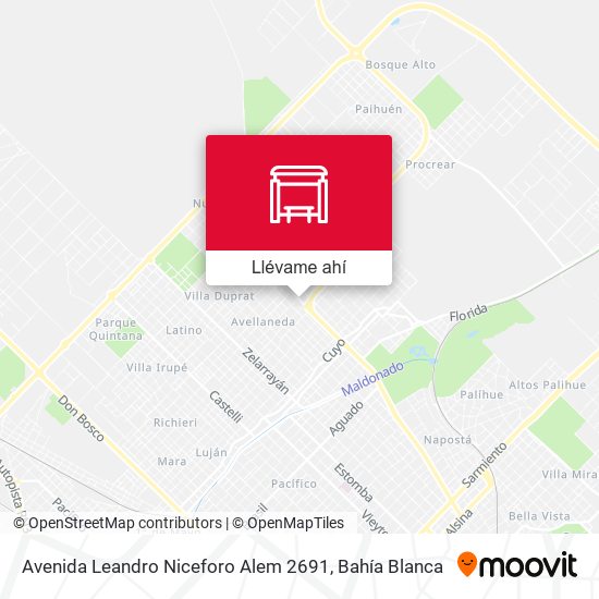 Mapa de Avenida Leandro Niceforo Alem 2691
