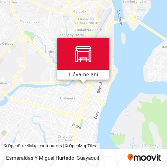 Mapa de Esmeraldas Y Miguel Hurtado