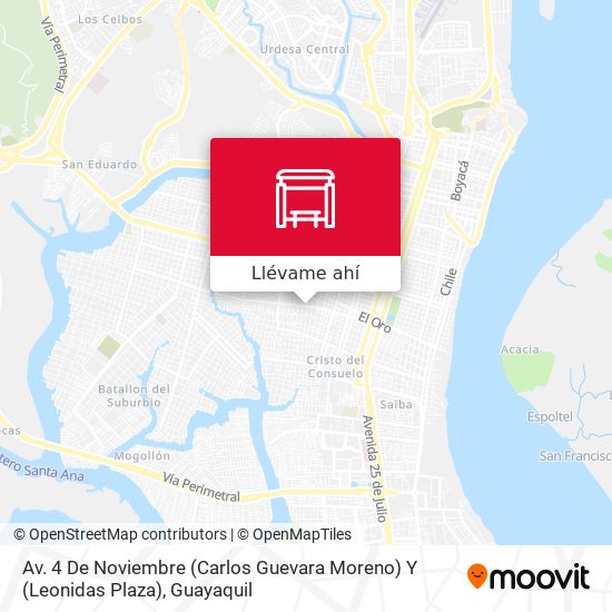 Mapa de Av. 4  De Noviembre (Carlos Guevara Moreno) Y (Leonidas Plaza)