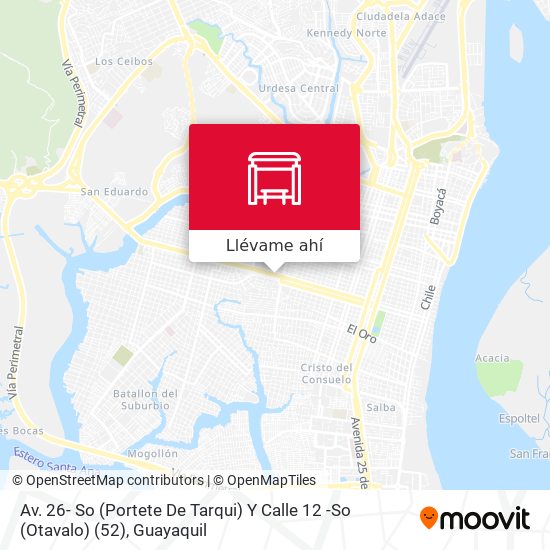 Mapa de Av. 26- So (Portete De Tarqui)  Y Calle 12 -So (Otavalo) (52)