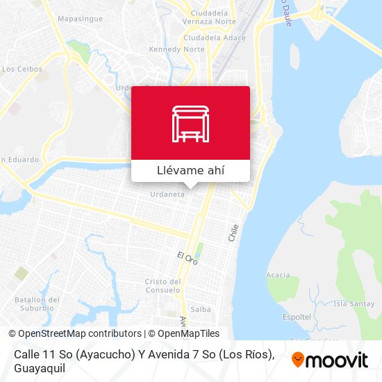 Mapa de Calle 11 So (Ayacucho) Y Avenida 7 So (Los Ríos)