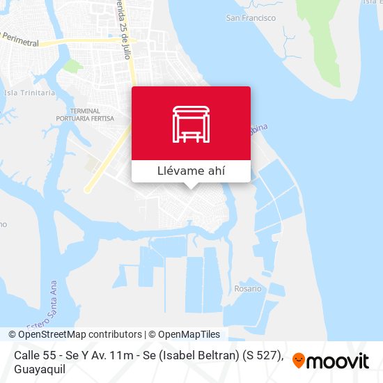 Mapa de Calle 55 - Se Y Av. 11m - Se (Isabel Beltran) (S 527)