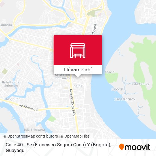 Mapa de Calle 40 - Se (Francisco Segura Cano) Y (Bogota)