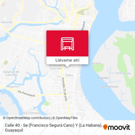 Mapa de Calle 40 - Se (Francisco Segura Cano) Y (La Habana)