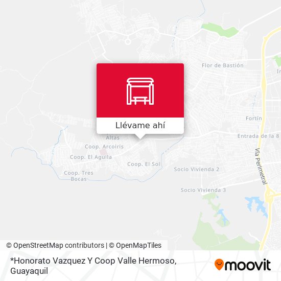 Mapa de *Honorato Vazquez Y Coop Valle Hermoso