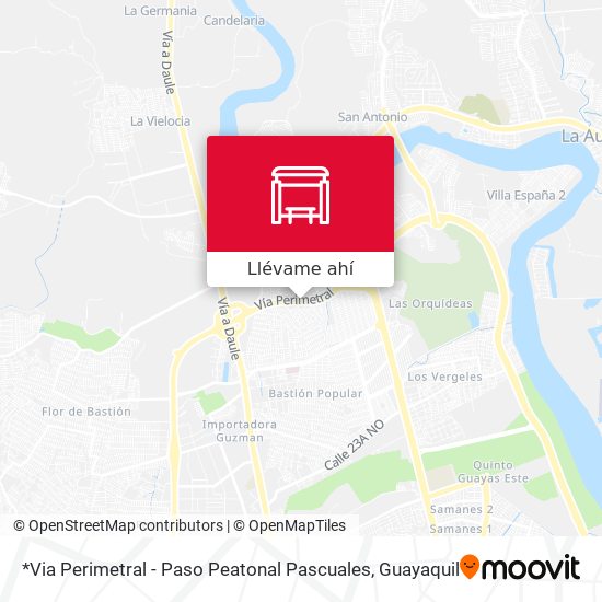 Mapa de *Via Perimetral - Paso Peatonal Pascuales
