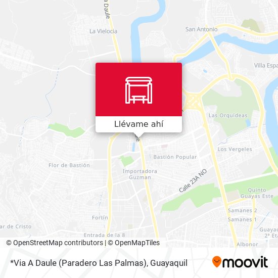 Mapa de *Via A Daule (Paradero Las Palmas)