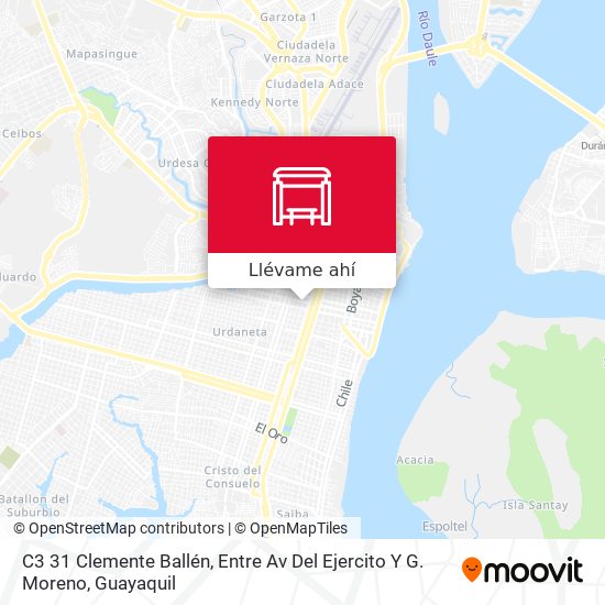 Mapa de C3 31 Clemente Ballén, Entre Av Del Ejercito Y G. Moreno