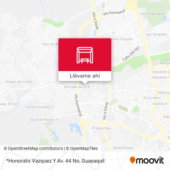 Mapa de *Honorato Vazquez Y Av. 44 No