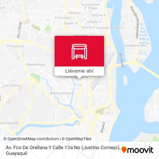 Mapa de Av. Fco De Orellana  Y  Calle 13a No (Justino Cornejo)