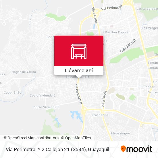 Mapa de Via Perimetral Y 2 Callejon 21 (S584)