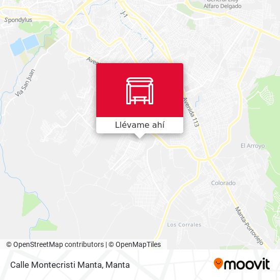 Mapa de Calle Montecristi Manta