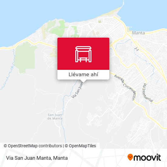 Mapa de Via San Juan Manta