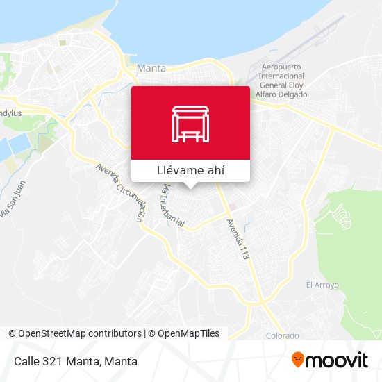 Mapa de Calle 321 Manta