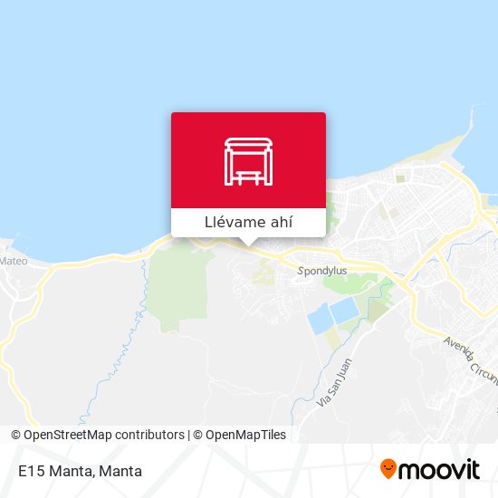 Mapa de E15 Manta