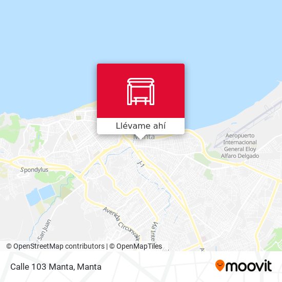 Mapa de Calle 103 Manta