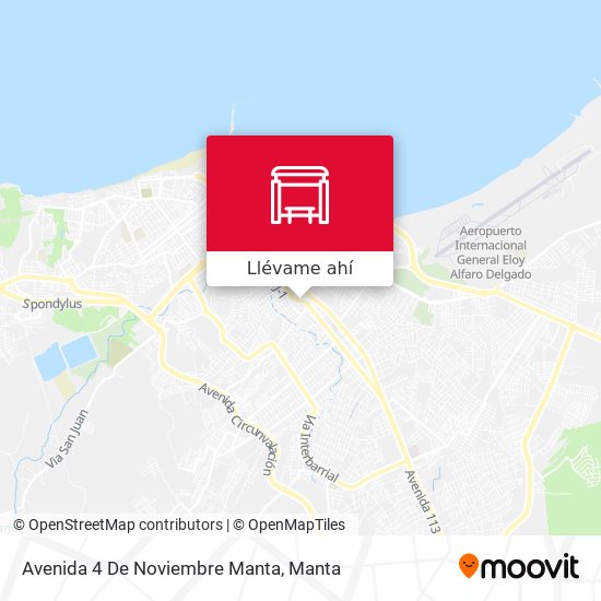 Mapa de Avenida 4 De Noviembre Manta