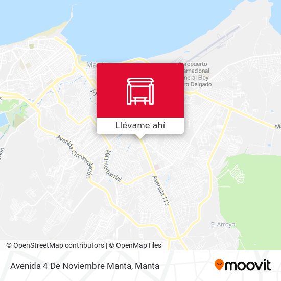 Mapa de Avenida 4 De Noviembre Manta