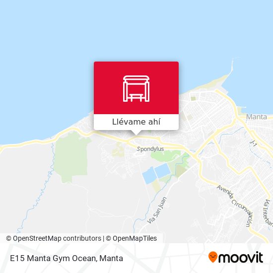 Mapa de E15 Manta Gym Ocean