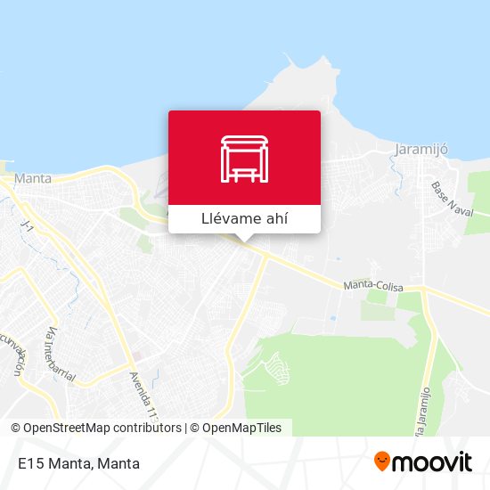 Mapa de E15 Manta