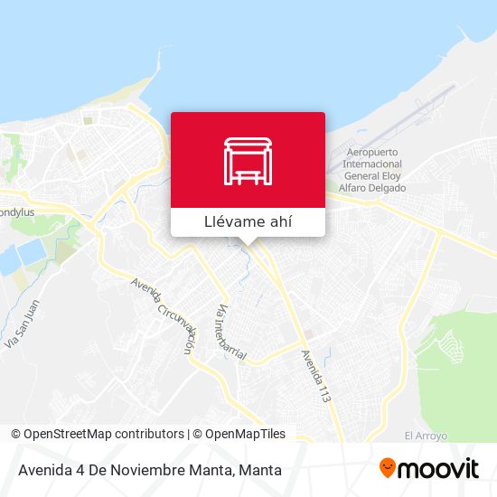 Mapa de Avenida 4 De Noviembre Manta